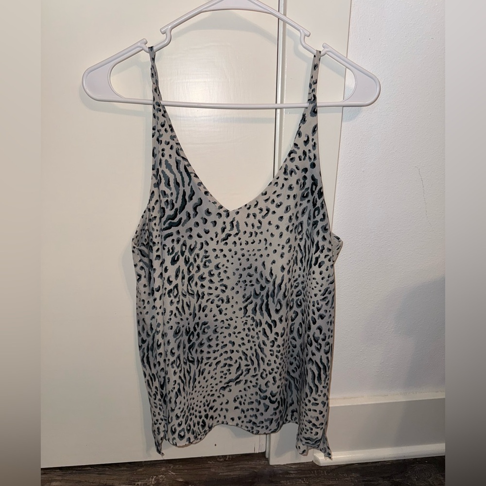 Leopard Print V-Neck Cami Top